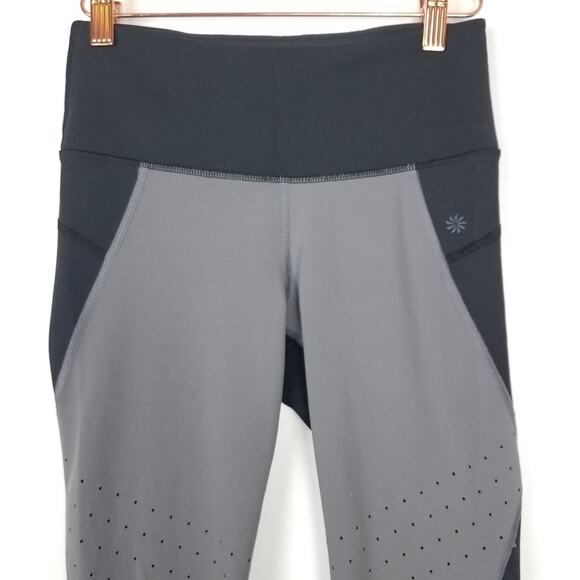 Athleta Gray Leggings Yoga Pants Black Athletic Pants XS - Picture 5 of 12